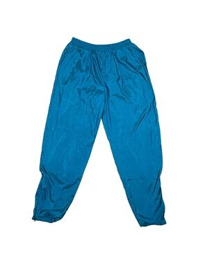 Vintage 80’s 90’s Nike Windbreaker Running Zipper Track Pants Teal